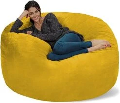 Chill Sack Bean Bag Chair Cover, 8-feet, Microsuede - Purple -Songmics Furniture Shop 51T305hMkqL. AC