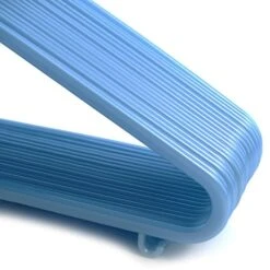 Hangerworld 36 Blue 11.8inch Plastic Kids Coat Clothes Garment Pants Skirt Bar Baby Toddler Hangers