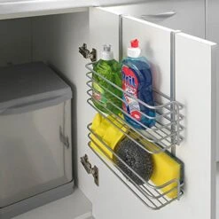 Metacreative Press Hanging Basket With 2 Stages Galileo Of Polytherm, 26 X 12 X 36 Cm, Silver -Songmics Furniture Shop 51TgDZ67ZyL