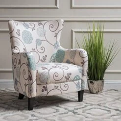 Christopher Knight Home Arabella Fabric Club Chair, White And Blue Floral 29.1D X 29.9W X 36.6H In 14 Christopher Knight Home Arabella Fabric Club Chair, White And Blue Floral 29.1D X 29.9W X 36.6H In -Songmics Furniture Shop 51TnuY7SHBL. AC 1