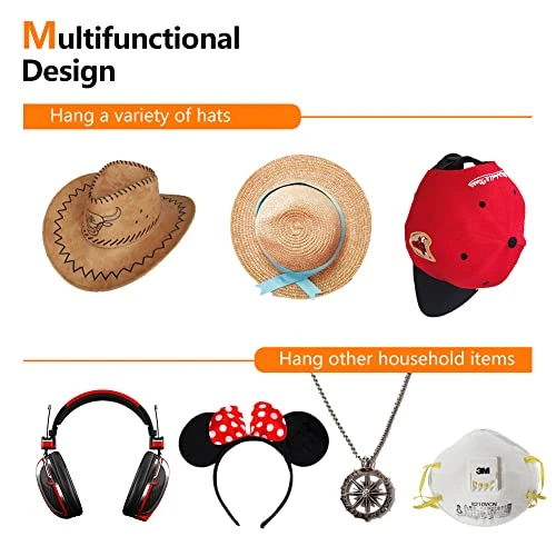 OYANI-DECORATION Hat Rack For-Baseball Caps - Yellow ABS Apple Hat Hooks Storage Organizer Hanger 12-Pack, Multi-Purpose Cowboy Hat Holder For Wall, Super Adhesive Hat Display Stand Shelf 2 OYANI-DECORATION Hat Rack For-Baseball Caps - Yellow ABS Apple Hat Hooks Storage Organizer Hanger 12-Pack, Multi-Purpose Cowboy Hat Holder For Wall, Super Adhesive Hat Display Stand Shelf - Image 2
