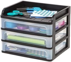 IRIS USA Small Desktop Stacking Drawer, 6-Pack, Sliding Plastic Drawer Storage Container For Stationery Art Craft Supplies Fabric Tools Kitchen Pantry Office And Garage Organization, Black 26 IRIS USA Small Desktop Stacking Drawer, 6-Pack, Sliding Plastic Drawer Storage Container For Stationery Art Craft Supplies Fabric Tools Kitchen Pantry Office And Garage Organization, Black -Songmics Furniture Shop 51U0cfQU3FL. AC