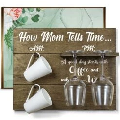 THYGIFTREE Mothers Day Gifts For Mom From Daughter Son, Fun Birthday Gifts For Mom Cool New Mom Gifts For Women, Unique Gifts For Bonus Mom Stepmom, Mugs Glasses Not Inc