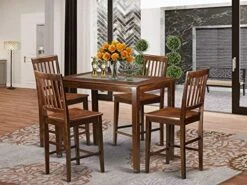 East West Furniture YAVN3-MAH-W Dining Set, 3-Piece 19 East West Furniture YAVN3-MAH-W Dining Set, 3-Piece -Songmics Furniture Shop 51U45uRGFbL. AC