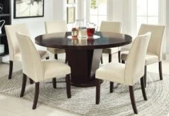 Furniture Of America Telstars Round Dining Table With Lazy Susan, Espresso -Songmics Furniture Shop 51U8ZGf3W2L