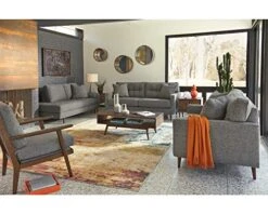 Signature Design By Ashley Zardoni Right Arm Facing Corner Chaise, Charcoal -Songmics Furniture Shop 51UAhhC5hNL