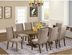 East West Furniture LAFL11-87-16 Dinner Table Set, Large 19 East West Furniture LAFL11-87-16 Dinner Table Set, Large -Songmics Furniture Shop 51UTCbaBepL. AC