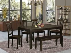 East West Furniture LYAN7-CAP-C Dining Set, 7-Piece -Songmics Furniture Shop 51UVGv3lAPS. AC
