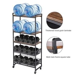 LGXSHOP Kitchen Bread Rack, Vertical Bread Rack, Multipurpose Storage Rack 4 Tier Kitchen Microwave Rack, Kitchen Storage Rack For Spices, Pots And Pans. 8 LGXSHOP Kitchen Bread Rack, Vertical Bread Rack, Multipurpose Storage Rack 4 Tier Kitchen Microwave Rack, Kitchen Storage Rack For Spices, Pots And Pans. -Songmics Furniture Shop 51UWJFuoGJL