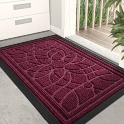 DEXI Front Door Mat, Welcome Mat Heavy Duty Durable Low Profile Outside Doormat For Entryway, Patio, Garage, High Traffic Areas, 17"X29", Grey 29 DEXI Front Door Mat, Welcome Mat Heavy Duty Durable Low Profile Outside Doormat For Entryway, Patio, Garage, High Traffic Areas, 17"X29", Grey -Songmics Furniture Shop 51UYATKfyjL. AC 1