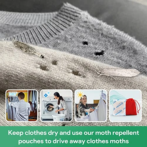 10 Pack Moth Repellent For Closets Safe For Use Around House, Natural Ingredients Moth Repellent Pouches For Moth Away In Clothes Storage And Drawers Provide Long-Lasting Protection 4 10 Pack Moth Repellent For Closets Safe For Use Around House, Natural Ingredients Moth Repellent Pouches For Moth Away In Clothes Storage And Drawers Provide Long-Lasting Protection - Image 4