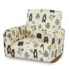 GENERIC Kid's Chair, Toddler's Upholstered Armchair, Child's Rocking Chair (Bears & Trees Print, Rockers), 19D X 21W X 19.5H In (KC100R)