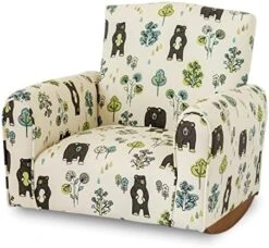 GENERIC Kid's Chair, Toddler's Upholstered Armchair, Child's Rocking Chair (Bears & Trees Print, Rockers), 19D X 21W X 19.5H In (KC100R) -Songmics Furniture Shop 51Uh6LY8PQL. AC