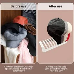 Ishenkea Hat Storage For Baseball Caps，Hat Organizer For Baseball Caps That Can Store 10 Baseball Caps ，No Install Required Ball Cap Organizer -Songmics Furniture Shop 51Uq97o1QXL