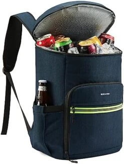 BOSTANTEN Backpack Cooler - 30 Cans Leakproof Insulated Cooler Backpack With Trolley Sleeve, Lightweight Soft Cooler Bag -Songmics Furniture Shop 51UurNUglQL. AC