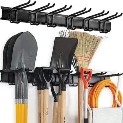 Aking Ace Wall Mount Tool Storage Rack, Heavy Duty Garage Storage Tool Organizer, Garden Tool Wall Hooks And Hangers, Hold Up To 350lbs -Songmics Furniture Shop 51Uzl60NtL. AC