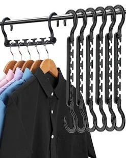 AMKUFO Closet-Organizers-and-Storage - 18 Pack-Hangers-Space-Saving-for-Clothes-Closet-Organizer-System, Dorm-Room-Essentials-for-College-Students-Girls, Hanger-Organizer For Apartment Wardrobe