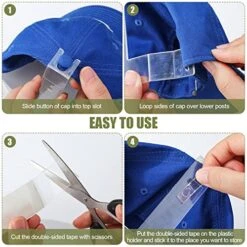 16 Pcs Baseball Cap Display Hat Display Hat Hanger For Wall Mounted Hat Rack Wall Hat Organizer For Baseball Caps Baseball Cap Storage & Organization For Cap Collectors For Door Closet Shelf Bedroom 6 16 Pcs Baseball Cap Display Hat Display Hat Hanger For Wall Mounted Hat Rack Wall Hat Organizer For Baseball Caps Baseball Cap Storage & Organization For Cap Collectors For Door Closet Shelf Bedroom -Songmics Furniture Shop 51V5IMx0zHL