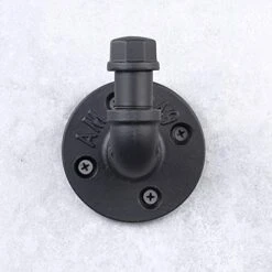 3 Pack Industrial Style Robe Towel Hook Wall Mounted Metal Iron Pipe Coat Hanger Hat Holder Bag Rack For Bathroom Bedroom Kitchen, Rust Free, Black 8 3 Pack Industrial Style Robe Towel Hook Wall Mounted Metal Iron Pipe Coat Hanger Hat Holder Bag Rack For Bathroom Bedroom Kitchen, Rust Free, Black -Songmics Furniture Shop 51VBkz91lXL