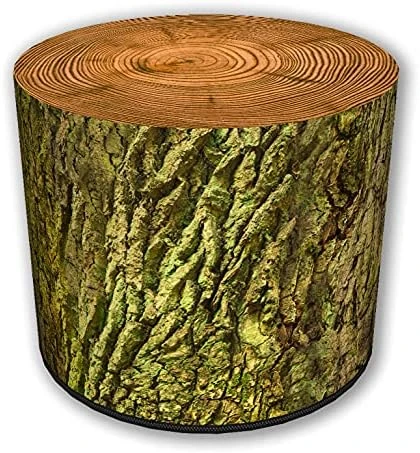 ZTOZZ Round Pouf Indoor - Printed Ottoman Foot Stool For Dining, Living Room Or Bedroom With Removable Cover - Platan Print 12 ZTOZZ Round Pouf Indoor - Printed Ottoman Foot Stool For Dining, Living Room Or Bedroom With Removable Cover - Platan Print - Image 12