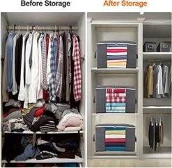 Clothing Storage Bag,3 Pack Large Capacity Clothes Storage Bag Organizer With Reinforced Handle Thick Fabric For Comforters,Storage Bin Blankets,Bedding,Foldable With Sturdy Zipper,Clear Window, 90L,Grey 9 Clothing Storage Bag,3 Pack Large Capacity Clothes Storage Bag Organizer With Reinforced Handle Thick Fabric For Comforters,Storage Bin Blankets,Bedding,Foldable With Sturdy Zipper,Clear Window, 90L,Grey -Songmics Furniture Shop 51VUeRtoLNS