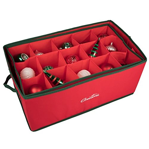 Camerons Products Christmas Ornament Storage Container With 2 Removable Trays And 30 XL Decoration Storage Compartments (22.5" X 13.5" X 10") 3 Camerons Products Christmas Ornament Storage Container With 2 Removable Trays And 30 XL Decoration Storage Compartments (22.5" X 13.5" X 10") - Image 3