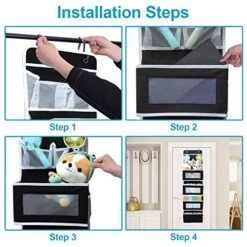 Aeeteek 1 Pack Hanging Closet Organizer 5-Shelf Over The Door Shoe Organizer Wall Mount Storage Bag Containers 49.2 * 13 * 5.5 Inches Large Capacity Collapsible Shelves Drawers (Black) 15 Aeeteek 1 Pack Hanging Closet Organizer 5-Shelf Over The Door Shoe Organizer Wall Mount Storage Bag Containers 49.2 * 13 * 5.5 Inches Large Capacity Collapsible Shelves Drawers (Black) -Songmics Furniture Shop 51Vi2TBQZiL