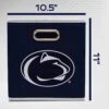 Franklin Sports NCAA College Team Fabric Storage Cubes Made To Fit Storage Bin Organizers (11x10.5x10.5)