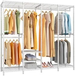 VIPEK V40 Wire Garment Rack Heavy Duty Clothes Rack For Hanging Clothes, Multi-Functional Bedroom Clothing Rack Freestanding Closet Wardrobe Rack, 76 Inch L X 15.7 Inch W X 75.6 Inch H, Max Load 900lbs, Black 13 VIPEK V40 Wire Garment Rack Heavy Duty Clothes Rack For Hanging Clothes, Multi-Functional Bedroom Clothing Rack Freestanding Closet Wardrobe Rack, 76 Inch L X 15.7 Inch W X 75.6 Inch H, Max Load 900lbs, Black -Songmics Furniture Shop 51W43ByF38L. AC