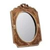 Eaoundm Antique Decorative Wall Mirror Vintage Hanging Mirror Desktop Mirror Table Mirror 9.1 X 6.5 Inchs Oval