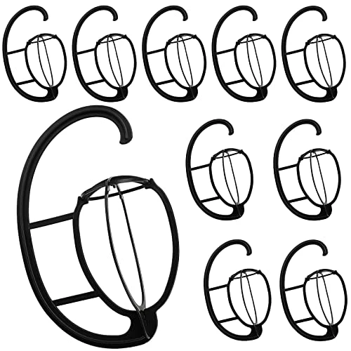 KEILEOHO 10 Pack 15 Inch Wig Hanger, Portable Hanging Wig Holder Stand, Collapsible Wig Display Hanger, Wig Rack For Multiple Wigs And Hats, Black 1 KEILEOHO 10 Pack 15 Inch Wig Hanger, Portable Hanging Wig Holder Stand, Collapsible Wig Display Hanger, Wig Rack For Multiple Wigs And Hats, Black