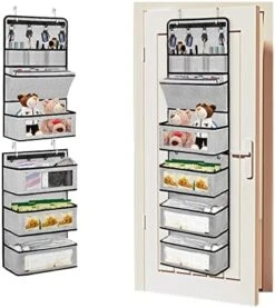 ZAAOEHA Over The Door Hanging Organizer, Behind The Door Storage Organizer With Door Hook And Large Clear Windows, Wall File Organizer, For Cosmetics, Toys And Sundries (1 Pack) -Songmics Furniture Shop 51WtJw5GXdL. AC