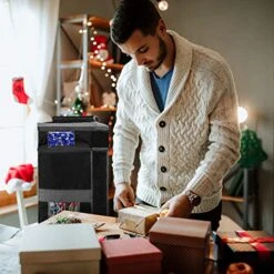 ProPik Holiday Wrapping Paper Storage Organizer Bag With Pocket And Handles Including Hanging Loop Heavy Duty Material With Clear Window 47 X 10 X 10 Inch Fits 40 Inch Long Rolls (Black, 1 Count) -Songmics Furniture Shop 51X3bStq1XL