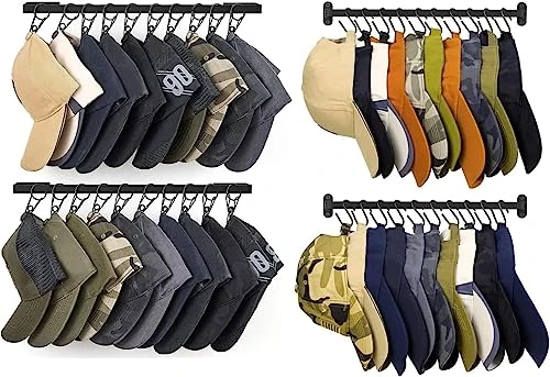 Dahey Hat Rack For Wall Baseball Hat Organizer Hanger Caps Holder With 20 Clips/Hooks For Closet Door Bedroom Entryway Laundry 1 Dahey Hat Rack For Wall Baseball Hat Organizer Hanger Caps Holder With 20 Clips/Hooks For Closet Door Bedroom Entryway Laundry