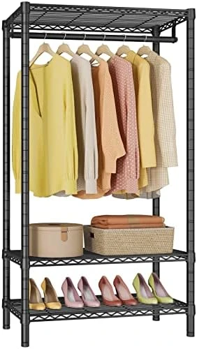 VIPEK V1S Wire Garment Rack 4 Tiers Heavy Duty Clothes Rack For Hanging Clothes Large Clothing Rack Freestanding Closet With Hanging Rod, 35.4'' L X 15.7'' W X 70.9'' H, Max Load 500LBS, Black 10 VIPEK V1S Wire Garment Rack 4 Tiers Heavy Duty Clothes Rack For Hanging Clothes Large Clothing Rack Freestanding Closet With Hanging Rod, 35.4'' L X 15.7'' W X 70.9'' H, Max Load 500LBS, Black - Image 10