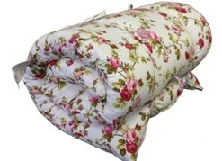 Twin Size Traditional Japanese Floor Futon Mattresses, Tatami Foldable Cushion Mats, Yoga, Meditaion 39" Wide X 80" Long (Red Rose White) -Songmics Furniture Shop 51XiAYzuGwL