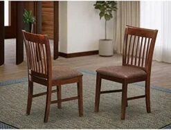 East West Furniture NFC-BLK-W Dining Room Chairs, Wood Seat 15 East West Furniture NFC-BLK-W Dining Room Chairs, Wood Seat -Songmics Furniture Shop 51XmXRjn6 L. AC