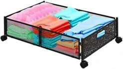 Under Bed Storage, Under Bed Rolling Storage, Under Bed Storage Containers With Wheels, Metal Under Bed Shoe Storage Organizer Drawer 2 Pack, Underbed Storage Bin For Bedroom Toys Clothes Blankets 13 Under Bed Storage, Under Bed Rolling Storage, Under Bed Storage Containers With Wheels, Metal Under Bed Shoe Storage Organizer Drawer 2 Pack, Underbed Storage Bin For Bedroom Toys Clothes Blankets -Songmics Furniture Shop 51XmmKv9inL. AC