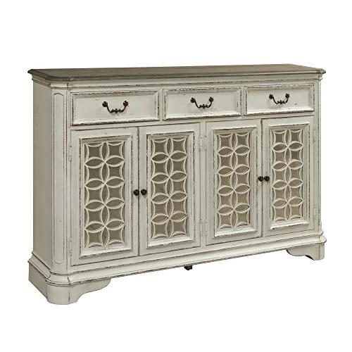 Liberty Furniture INDUSTRIES Magnolia Manor Hall Buffet, Antique White 3 Liberty Furniture INDUSTRIES Magnolia Manor Hall Buffet, Antique White - Image 3