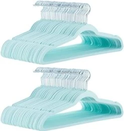 Amazon Basics Slim, Velvet, Non-Slip Suit Clothes Hangers, Black/Silver - Pack Of 50 -Songmics Furniture Shop 51Xu3gnNYAL. AC