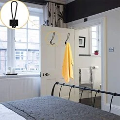 Rustic Entryway Hooks-12 Pack Farmhouse Hooks With Metal Screws Included,Black Decorative Wall Mounted Rustic Coat Hooks Rack, Double Vintage Organizer Hanging Wire Hook Clothes Hanger… 11 Rustic Entryway Hooks-12 Pack Farmhouse Hooks With Metal Screws Included,Black Decorative Wall Mounted Rustic Coat Hooks Rack, Double Vintage Organizer Hanging Wire Hook Clothes Hanger… -Songmics Furniture Shop 51Y1nyKuDzL