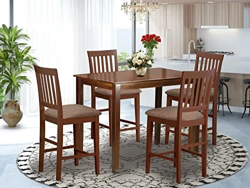 East West Furniture YAVN3-MAH-W Dining Set, 3-Piece 8 East West Furniture YAVN3-MAH-W Dining Set, 3-Piece - Image 8