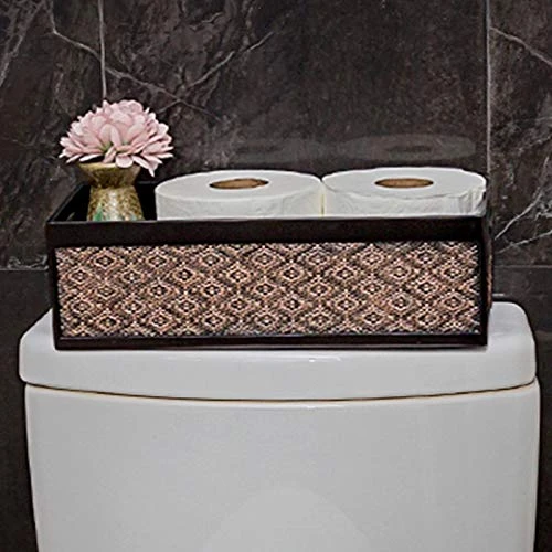 Dublin Bathroom Decor Box Toilet Paper Storage Basket - Decorative Bathroom Storage Toilet Tank Topper - Bathroom Organizer Countertop Container For Organization, Modern Brown Bathroom Decor Storage 2 Dublin Bathroom Decor Box Toilet Paper Storage Basket - Decorative Bathroom Storage Toilet Tank Topper - Bathroom Organizer Countertop Container For Organization, Modern Brown Bathroom Decor Storage - Image 2