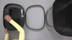 NINESTARS Automatic Touchless Infrared Motion Sensor Trash Can With Stainless Steel Base & Oval, Silver/Black Lid, 21 Gal 16 NINESTARS Automatic Touchless Infrared Motion Sensor Trash Can With Stainless Steel Base & Oval, Silver/Black Lid, 21 Gal -Songmics Furniture Shop 51Yq4VdQXiL