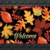 Briarwood Lane Fall Leaves Welcome Doormat Autumn Indoor/Outdoor 30" X 18"