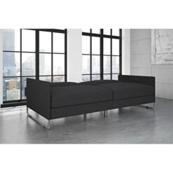 DHP Pembroke Convertible Futon Sofa Bed, Grey Linen 10 DHP Pembroke Convertible Futon Sofa Bed, Grey Linen -Songmics Furniture Shop 51YwfBuInHL