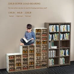 Benitaku Shoe Storage Organizer - Foldable Shoe Storage Cabinet With Doors - Durable And Stable Shoe Storage Boxes - Stackable Shoe Rack Organizer For Home - Easy Installation- 16 Layers -Songmics Furniture Shop 51ZDiSqa8VL