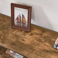 BON AUGURE Industrial Sofa Console Table For Entryway, 3 Tier Foyer Table For Hallway, Rustic Hall Tables Behind Couch (47 Inch, Rustic Brown) -Songmics Furniture Shop 51ZGruPCc3L