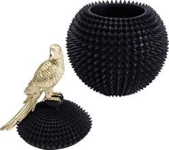 Kare Design Parrot Decorative Box XXL Storage Container Black With Gold Bird Decorative Box Modern Storage Container With Lid 40 X 26 X 26 Cm -Songmics Furniture Shop 51ZNAvvkDML