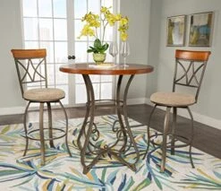 Powell 3-Pc. Hamilton Pub Set, Medium Cherry -Songmics Furniture Shop 51ZRJL0sipL